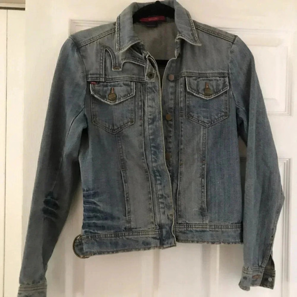 BCBGMaxZaria jean jacket size xs - Picture 1 of 5